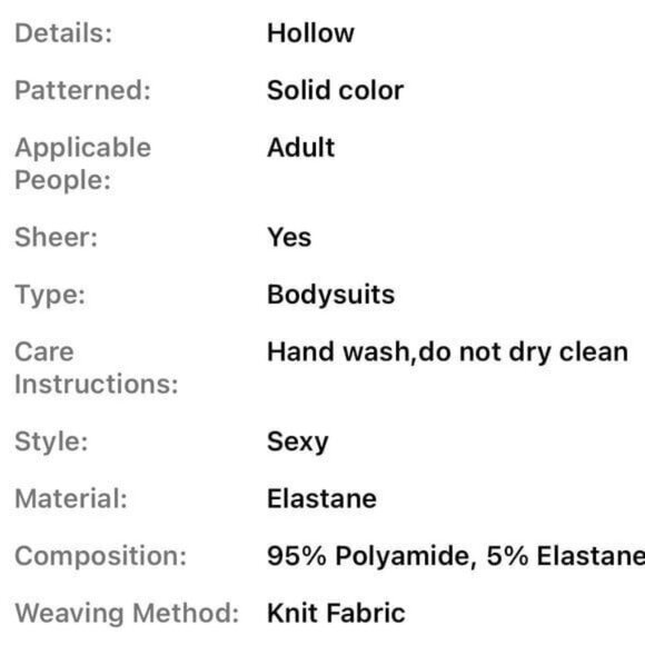 Purple Floral Pattern Torso Fishnet Bodysuit - Picture 8 of 8